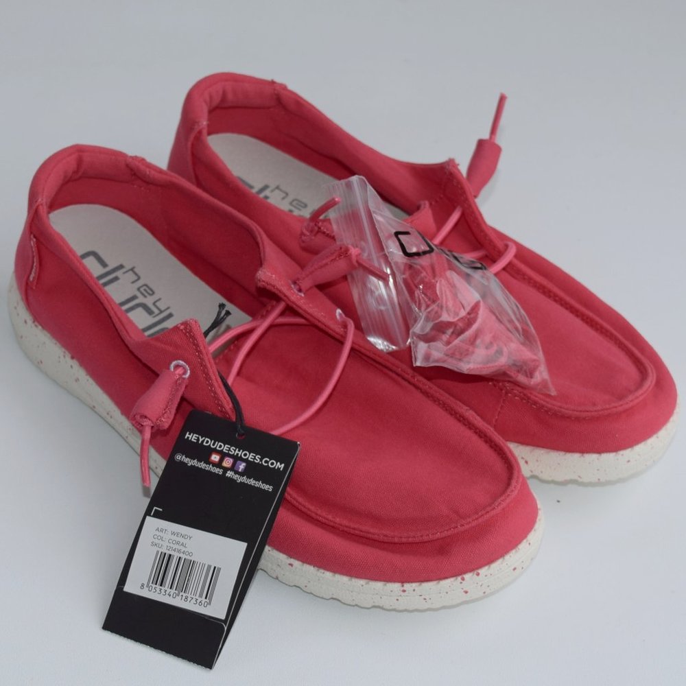 HEY DUDES Casual Canvas Slip On Shoes Womens  NEW!!!